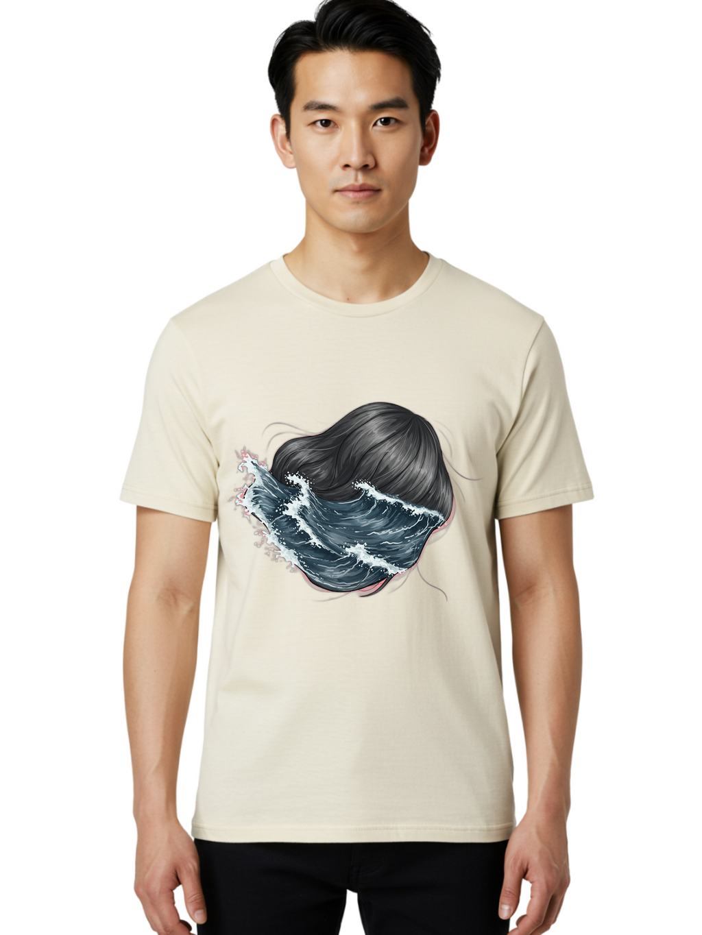 Woman-With-Wave-Hair Men'S Graphic Tee, 100% Cotton, Comfortable Casual Summer Wear, Machine Washable, Vintage Camera, Old Camera, Antique Camera, Black Camera, Classic Photography, Photography Equipment, Nostalgic Device, Film Camera, Bal636