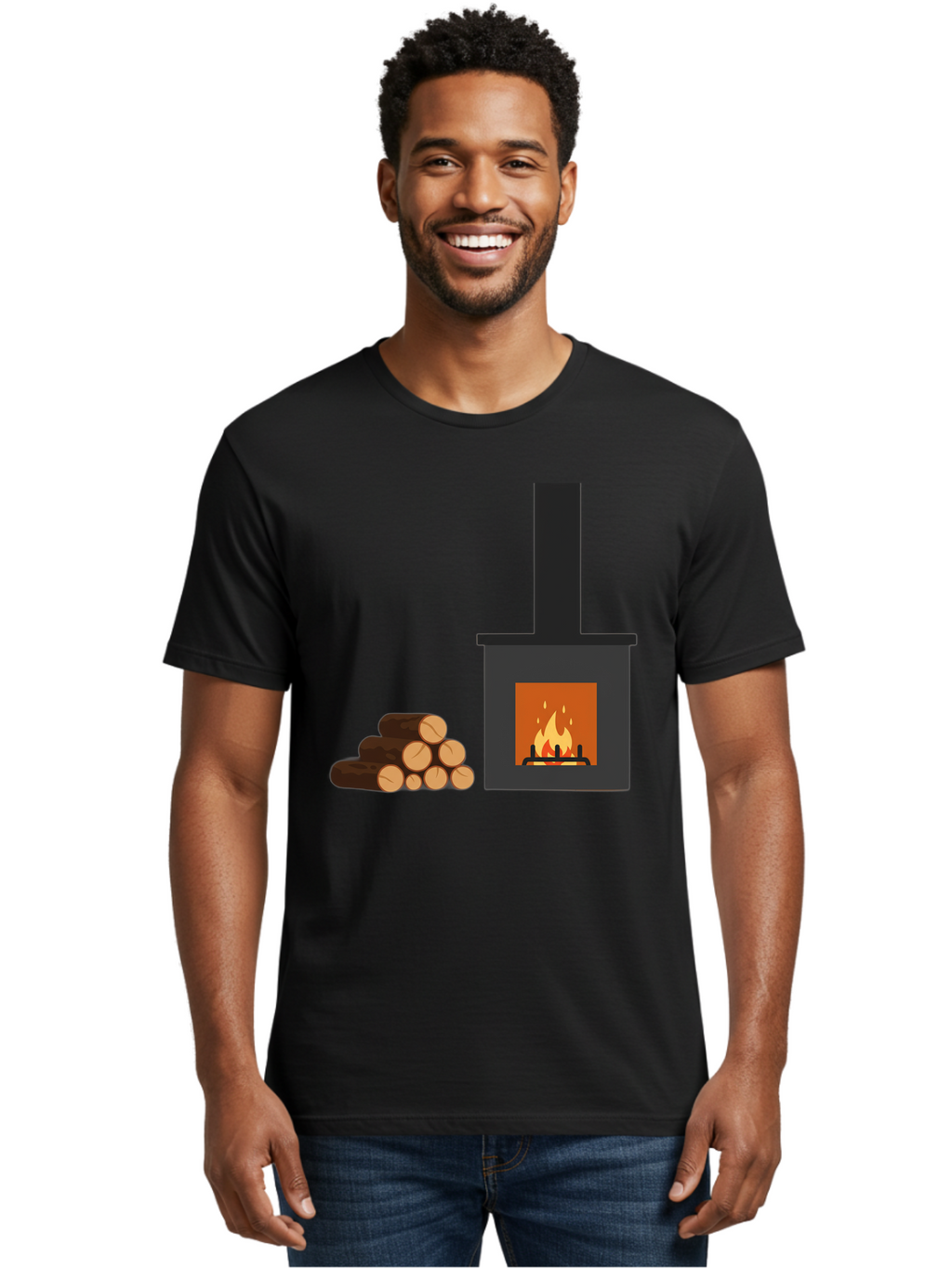 Wood-Burning-Stove Men'S Graphic Tee, 100% Cotton, Comfortable Casual Summer Wear, Machine Washable, Vintage Camera, Old Camera, Antique Camera, Black Camera, Classic Photography, Photography Equipment, Nostalgic Device, Film Camera, Bal637