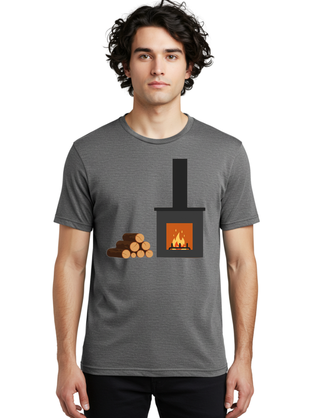 Wood-Burning-Stove Men'S Graphic Tee, 100% Cotton, Comfortable Casual Summer Wear, Machine Washable, Vintage Camera, Old Camera, Antique Camera, Black Camera, Classic Photography, Photography Equipment, Nostalgic Device, Film Camera, Bal637