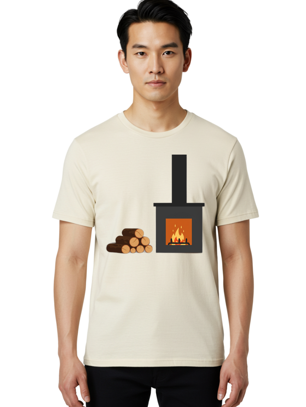 Wood-Burning-Stove Men'S Graphic Tee, 100% Cotton, Comfortable Casual Summer Wear, Machine Washable, Vintage Camera, Old Camera, Antique Camera, Black Camera, Classic Photography, Photography Equipment, Nostalgic Device, Film Camera, Bal637