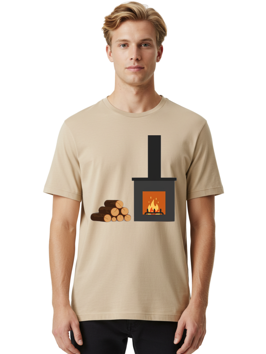 Wood-Burning-Stove Men'S Graphic Tee, 100% Cotton, Comfortable Casual Summer Wear, Machine Washable, Vintage Camera, Old Camera, Antique Camera, Black Camera, Classic Photography, Photography Equipment, Nostalgic Device, Film Camera, Bal637