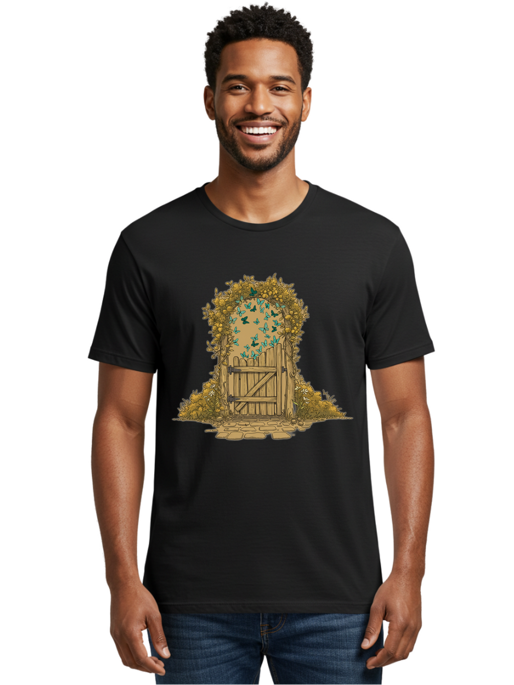 Wooden-Gate Men'S Graphic Tee, 100% Cotton, Comfortable Casual Summer Wear, Machine Washable, Vintage Camera, Old Camera, Antique Camera, Black Camera, Classic Photography, Photography Equipment, Nostalgic Device, Film Camera, Camera Art Bal638