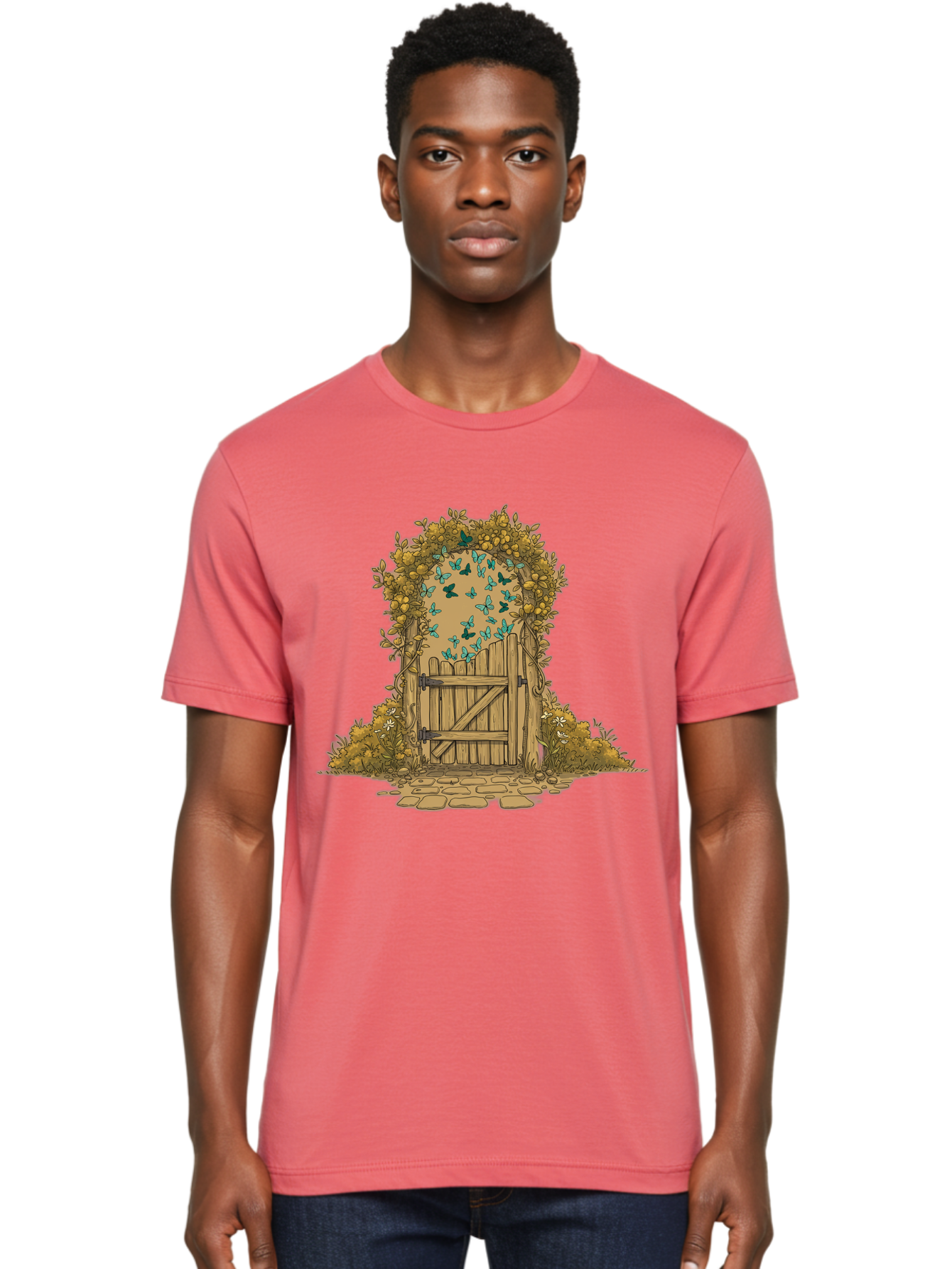 Wooden-Gate Men'S Graphic Tee, 100% Cotton, Comfortable Casual Summer Wear, Machine Washable, Vintage Camera, Old Camera, Antique Camera, Black Camera, Classic Photography, Photography Equipment, Nostalgic Device, Film Camera, Camera Art Bal638