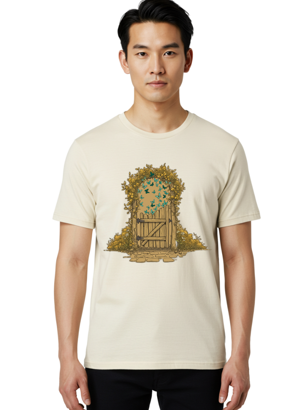 Wooden-Gate Men'S Graphic Tee, 100% Cotton, Comfortable Casual Summer Wear, Machine Washable, Vintage Camera, Old Camera, Antique Camera, Black Camera, Classic Photography, Photography Equipment, Nostalgic Device, Film Camera, Camera Art Bal638