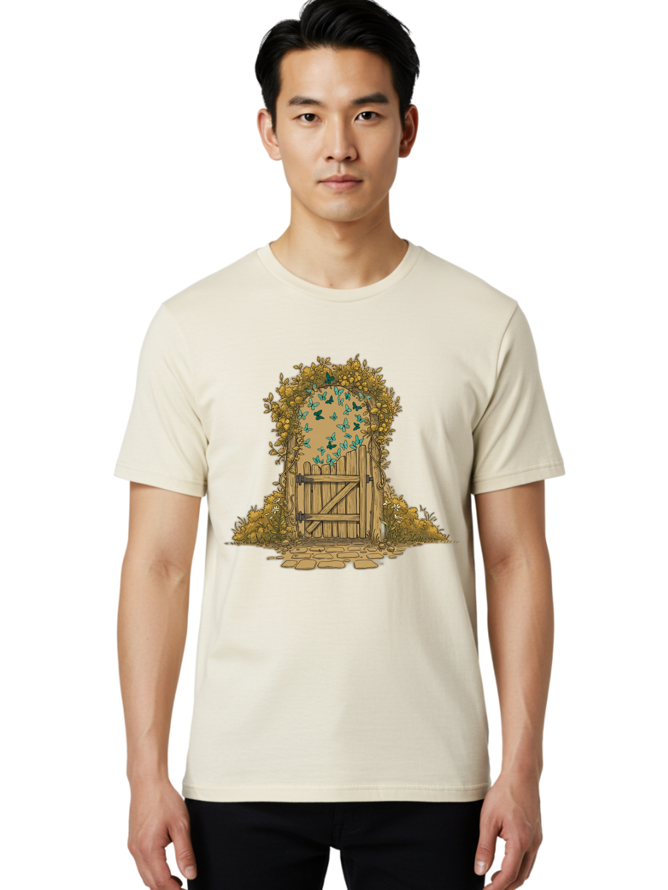 Wooden-Gate Men'S Graphic Tee, 100% Cotton, Comfortable Casual Summer Wear, Machine Washable, Vintage Camera, Old Camera, Antique Camera, Black Camera, Classic Photography, Photography Equipment, Nostalgic Device, Film Camera, Camera Art Bal638