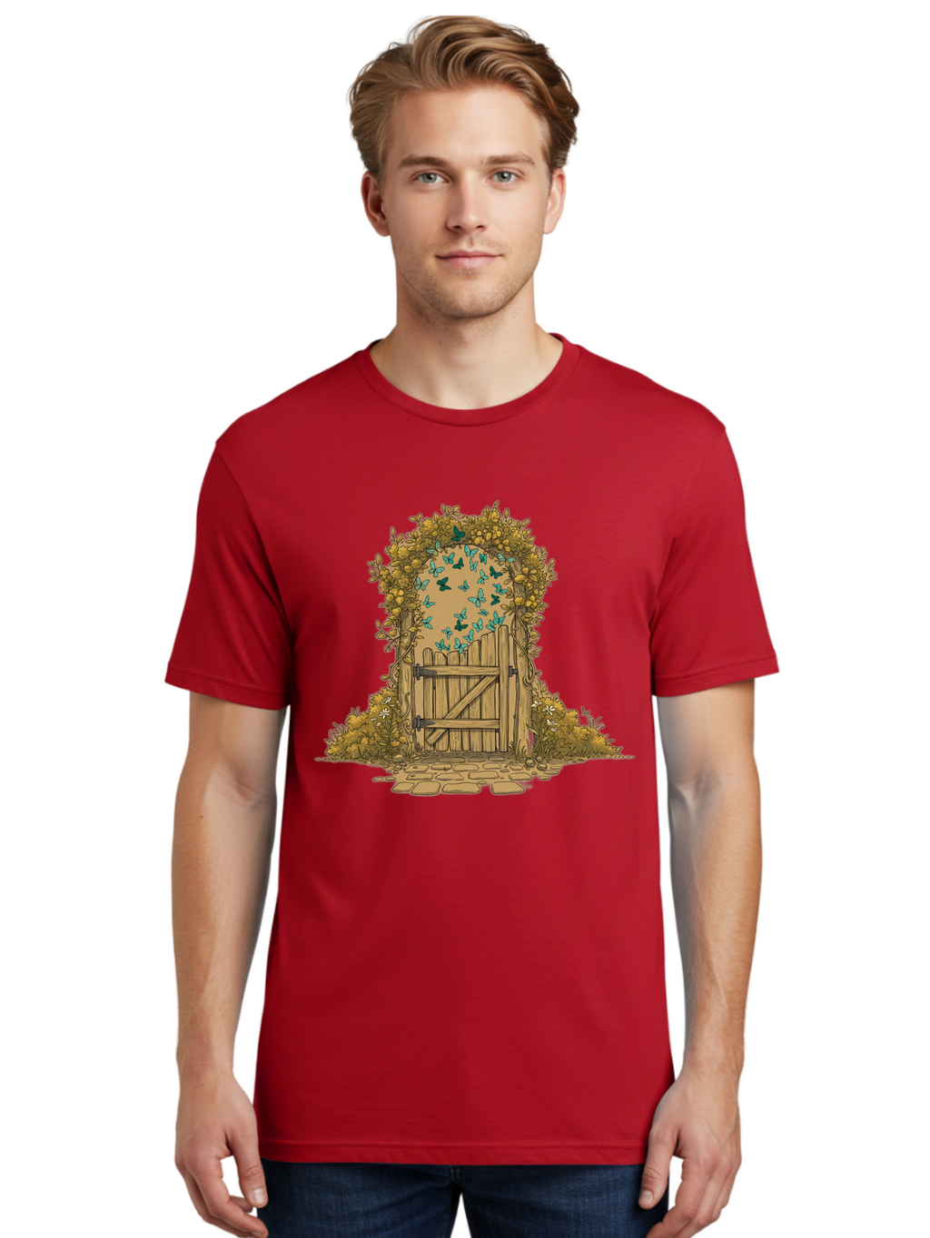 Wooden-Gate Men'S Graphic Tee, 100% Cotton, Comfortable Casual Summer Wear, Machine Washable, Vintage Camera, Old Camera, Antique Camera, Black Camera, Classic Photography, Photography Equipment, Nostalgic Device, Film Camera, Camera Art Bal638