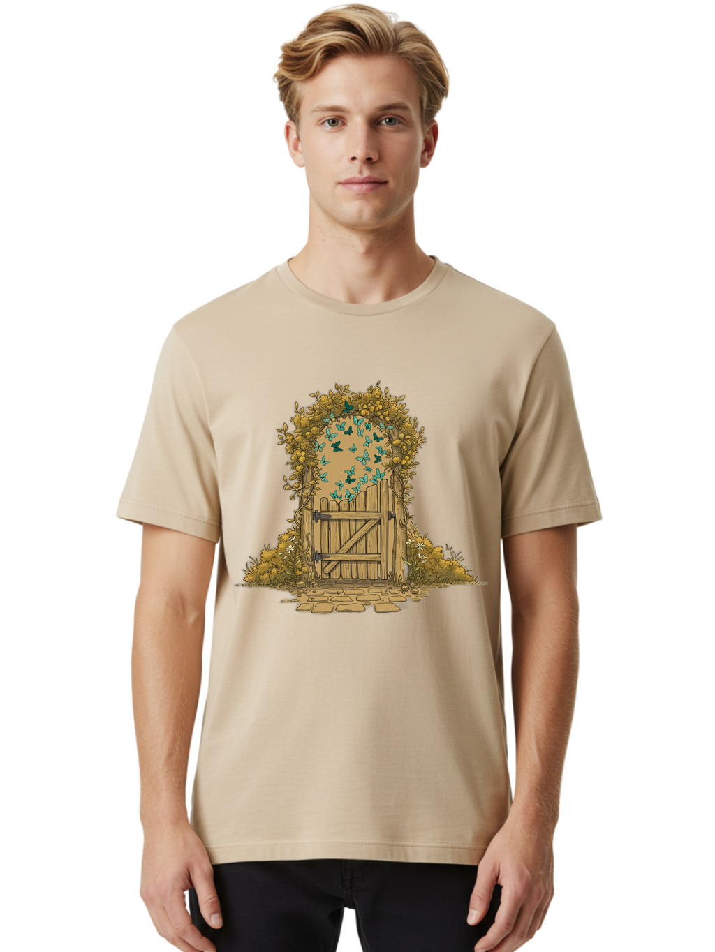 Wooden-Gate Men'S Graphic Tee, 100% Cotton, Comfortable Casual Summer Wear, Machine Washable, Vintage Camera, Old Camera, Antique Camera, Black Camera, Classic Photography, Photography Equipment, Nostalgic Device, Film Camera, Camera Art Bal638