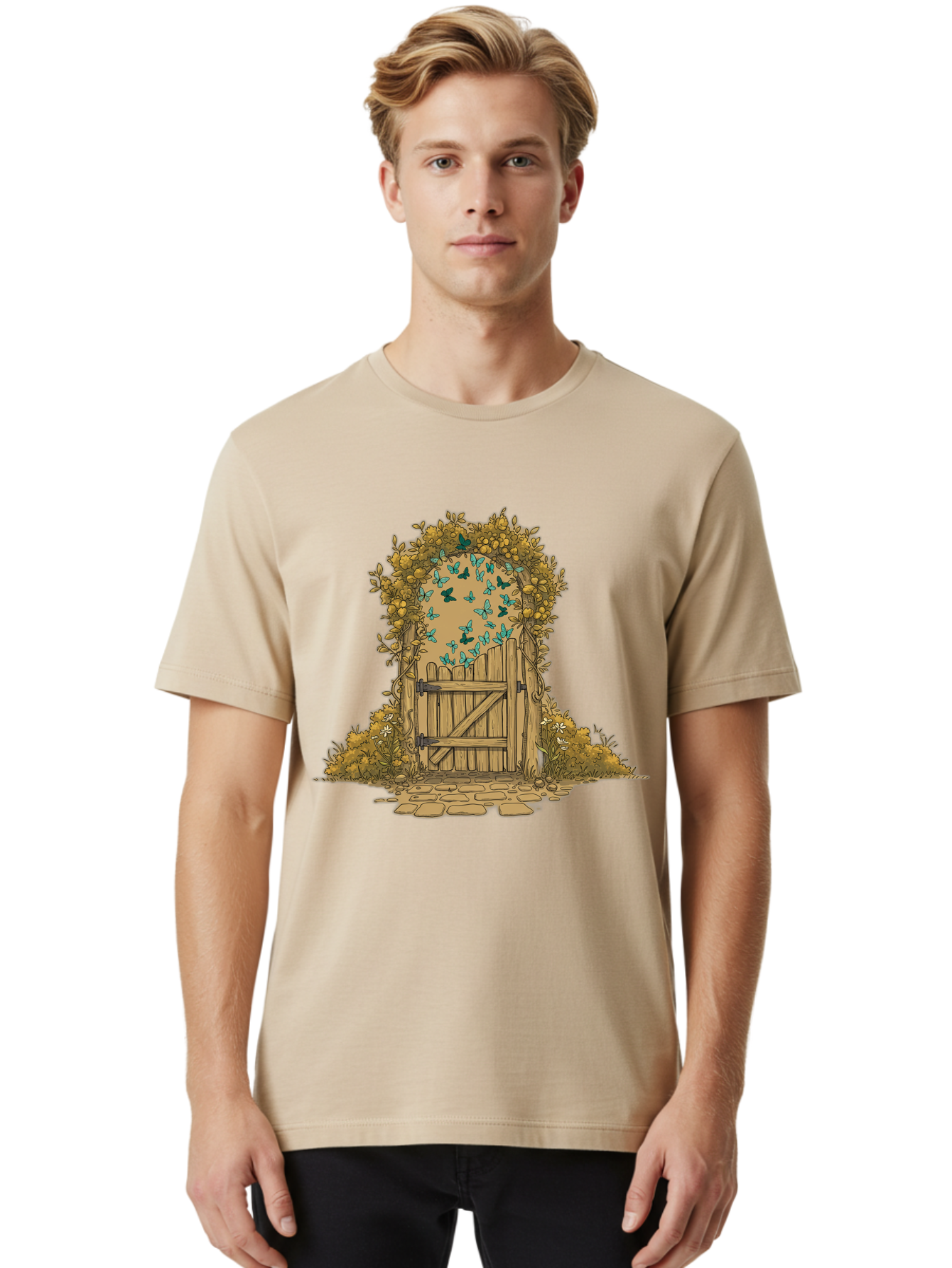 Wooden-Gate Men'S Graphic Tee, 100% Cotton, Comfortable Casual Summer Wear, Machine Washable, Vintage Camera, Old Camera, Antique Camera, Black Camera, Classic Photography, Photography Equipment, Nostalgic Device, Film Camera, Camera Art Bal638
