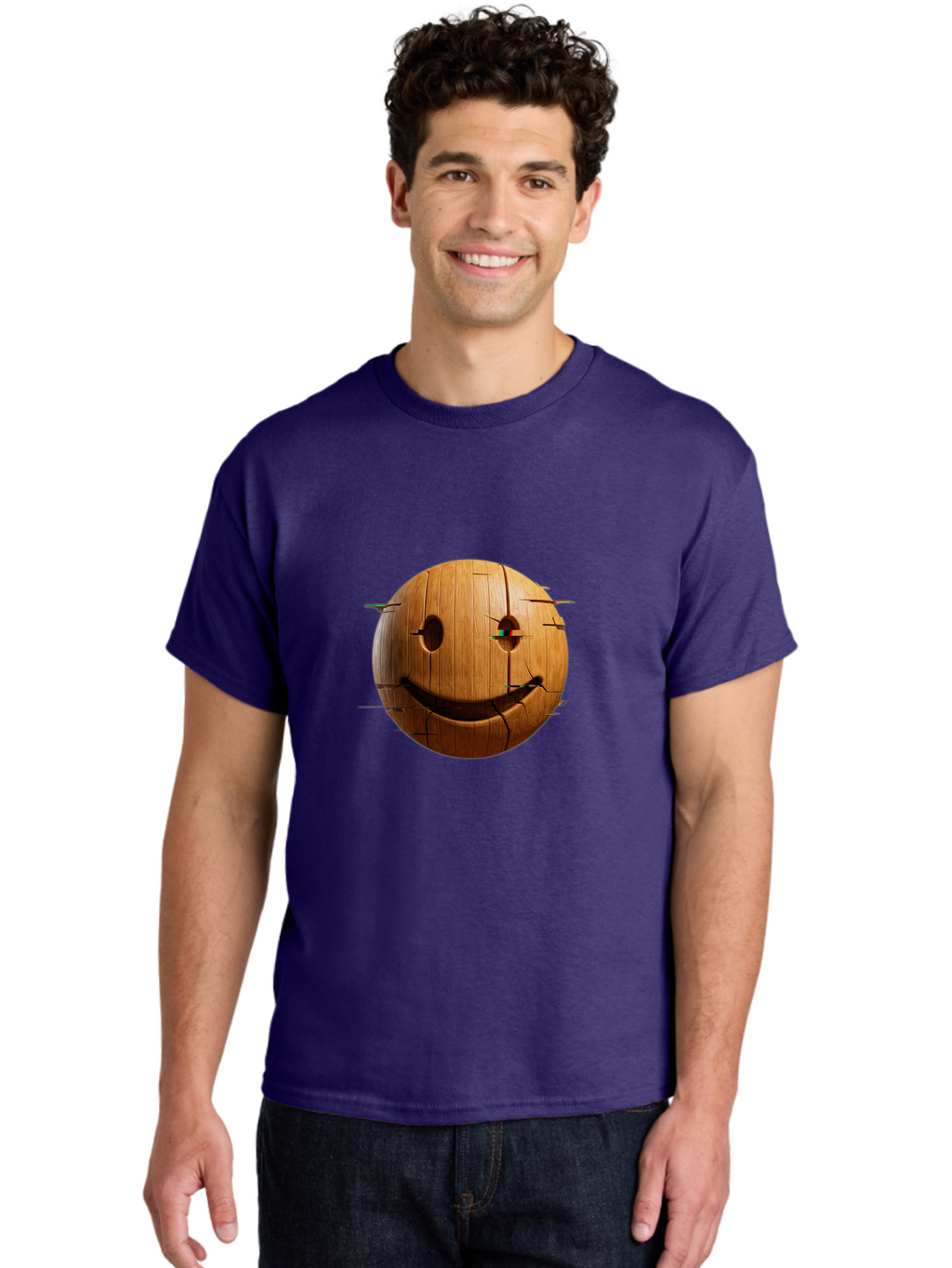 Wooden-Smiley Men'S Graphic Tee, 100% Cotton, Comfortable Casual Summer Wear, Machine Washable, Vintage Camera, Old Camera, Antique Camera, Black Camera, Classic Photography, Photography Equipment, Nostalgic Device, Film Camera, Camera Art Bal639