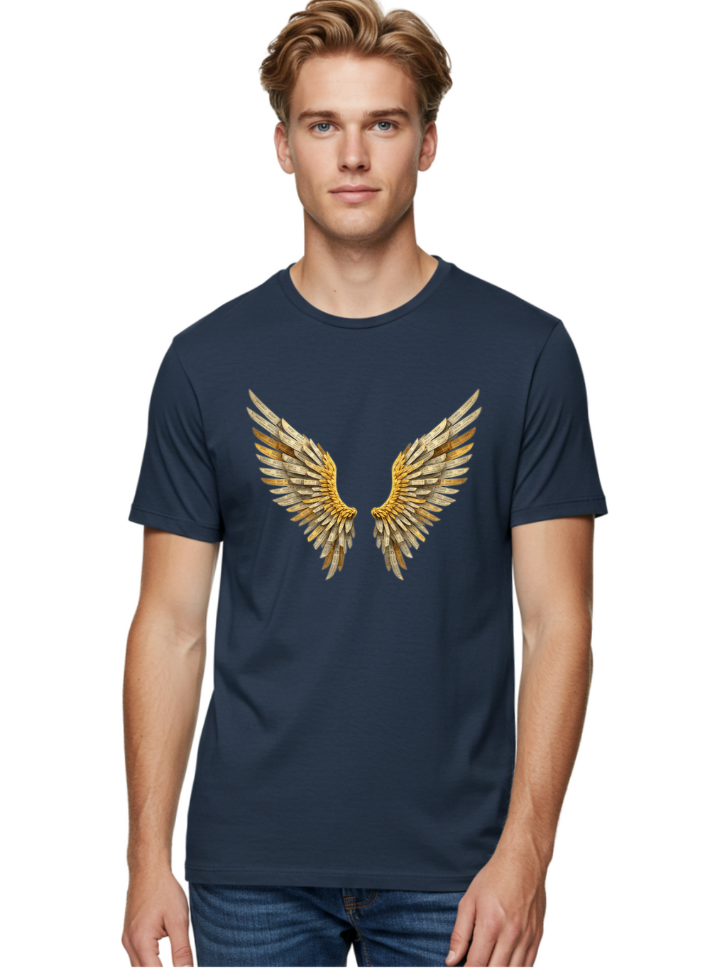 Wooden-Wings-1 Men'S Graphic Tee, 100% Cotton, Comfortable Casual Summer Wear, Machine Washable, Vintage Camera, Old Camera, Antique Camera, Black Camera, Classic Photography, Photography Equipment, Nostalgic Device, Film Camera, Camera Art Bal640