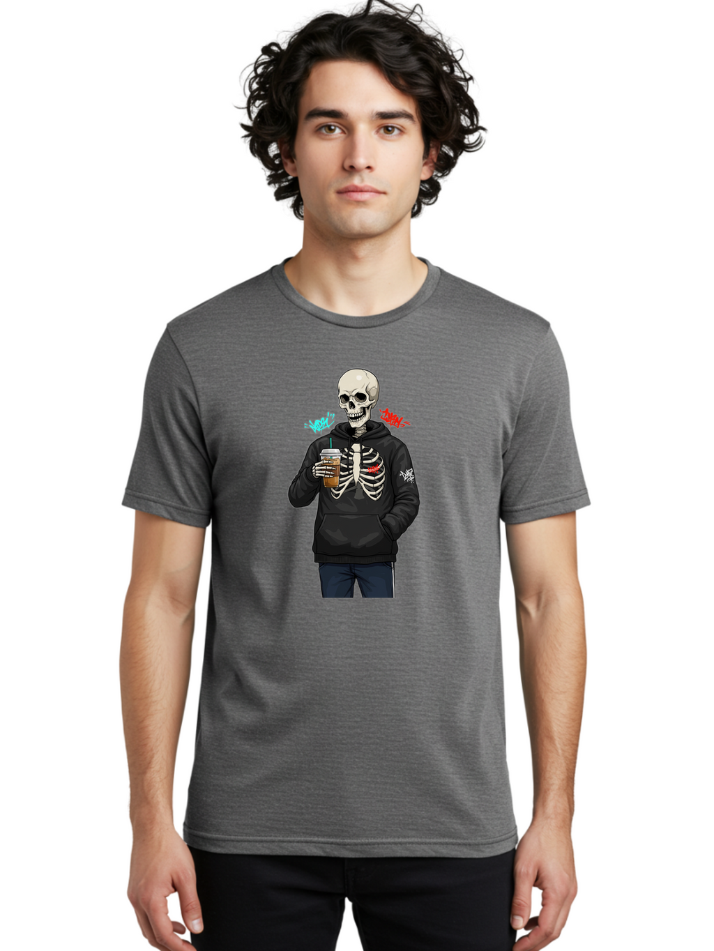 Xoxo-Kiss-Kiss-Skeleton Men'S Graphic Tee, 100% Cotton, Comfortable Casual Summer Wear, Machine Washable, Vintage Camera, Old Camera, Antique Camera, Black Camera, Classic Photography, Photography Equipment, Nostalgic Device, Film Camera, Bal643