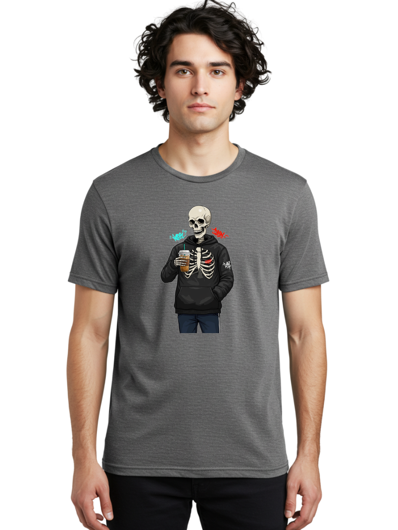 Xoxo-Kiss-Kiss-Skeleton Men'S Graphic Tee, 100% Cotton, Comfortable Casual Summer Wear, Machine Washable, Vintage Camera, Old Camera, Antique Camera, Black Camera, Classic Photography, Photography Equipment, Nostalgic Device, Film Camera, Bal643
