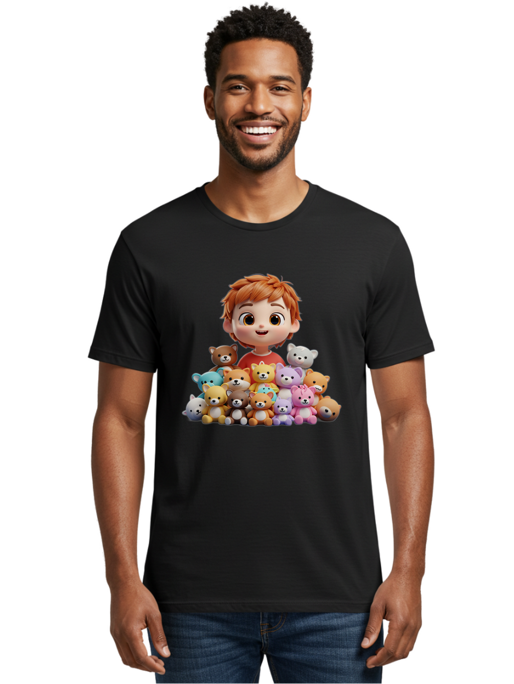 Young-Boy-With-Teddy-Bears Men'S Graphic Tee, 100% Cotton, Comfortable Casual Summer Wear, Machine Washable, Vintage Camera, Old Camera, Antique Camera, Black Camera, Classic Photography, Photography Equipment, Nostalgic Device, Film Camera, Bal646