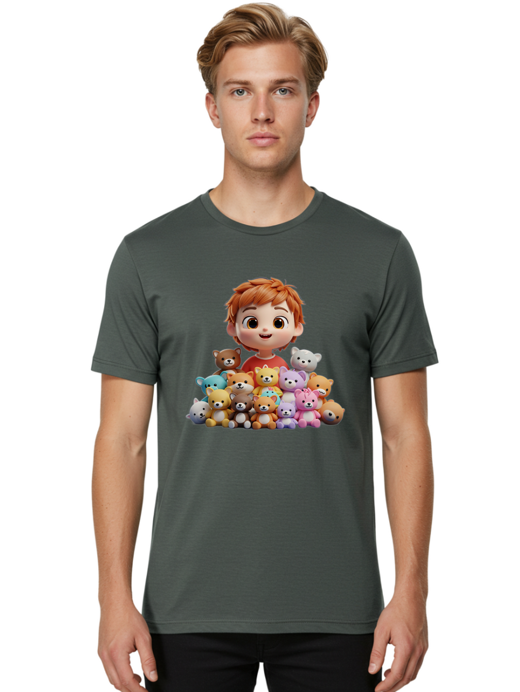 Young-Boy-With-Teddy-Bears Men'S Graphic Tee, 100% Cotton, Comfortable Casual Summer Wear, Machine Washable, Vintage Camera, Old Camera, Antique Camera, Black Camera, Classic Photography, Photography Equipment, Nostalgic Device, Film Camera, Bal646