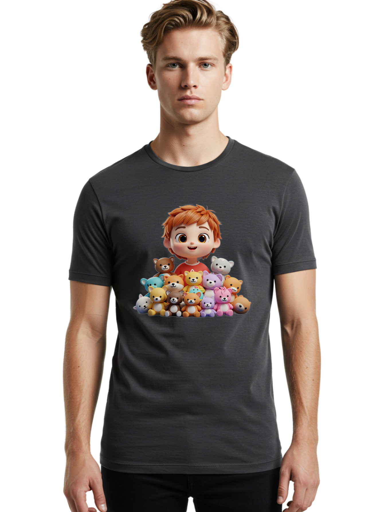 Young-Boy-With-Teddy-Bears Men'S Graphic Tee, 100% Cotton, Comfortable Casual Summer Wear, Machine Washable, Vintage Camera, Old Camera, Antique Camera, Black Camera, Classic Photography, Photography Equipment, Nostalgic Device, Film Camera, Bal646