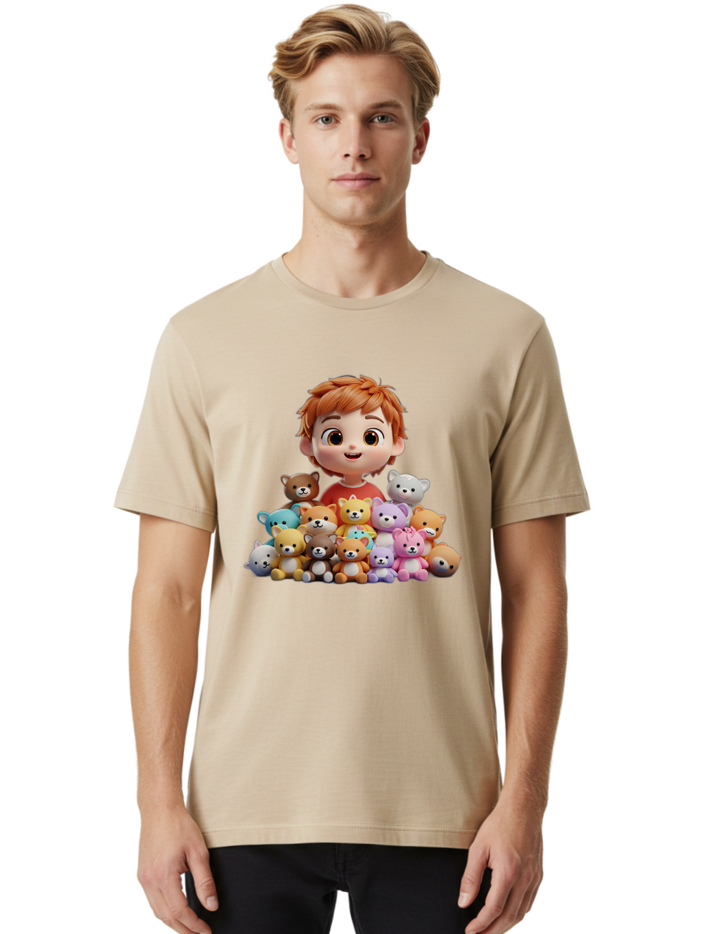 Young-Boy-With-Teddy-Bears Men'S Graphic Tee, 100% Cotton, Comfortable Casual Summer Wear, Machine Washable, Vintage Camera, Old Camera, Antique Camera, Black Camera, Classic Photography, Photography Equipment, Nostalgic Device, Film Camera, Bal646