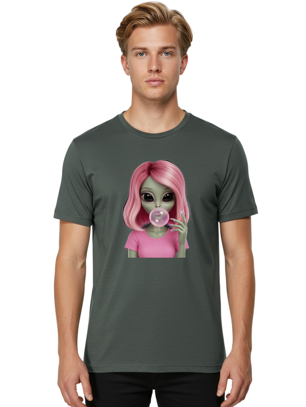 Zombie-Girl-Bubblegum Men'S Graphic Tee, 100% Cotton, Comfortable Casual Summer Wear, Machine Washable, Vintage Camera, Old Camera, Antique Camera, Black Camera, Classic Photography, Photography Equipment, Nostalgic Device, Film Camera, Bal647