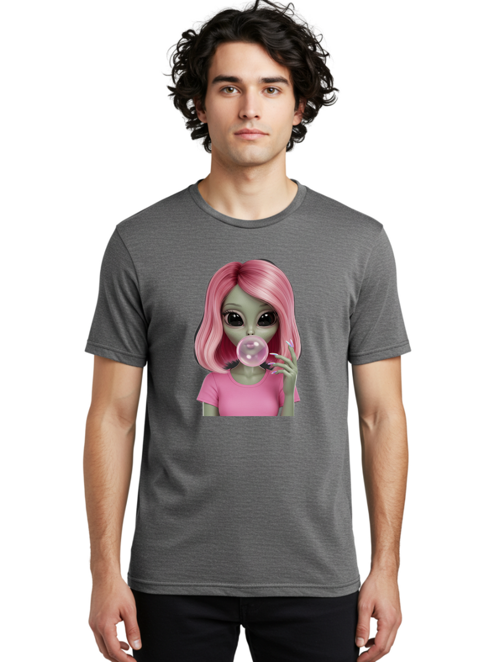 Zombie-Girl-Bubblegum Men'S Graphic Tee, 100% Cotton, Comfortable Casual Summer Wear, Machine Washable, Vintage Camera, Old Camera, Antique Camera, Black Camera, Classic Photography, Photography Equipment, Nostalgic Device, Film Camera, Bal647