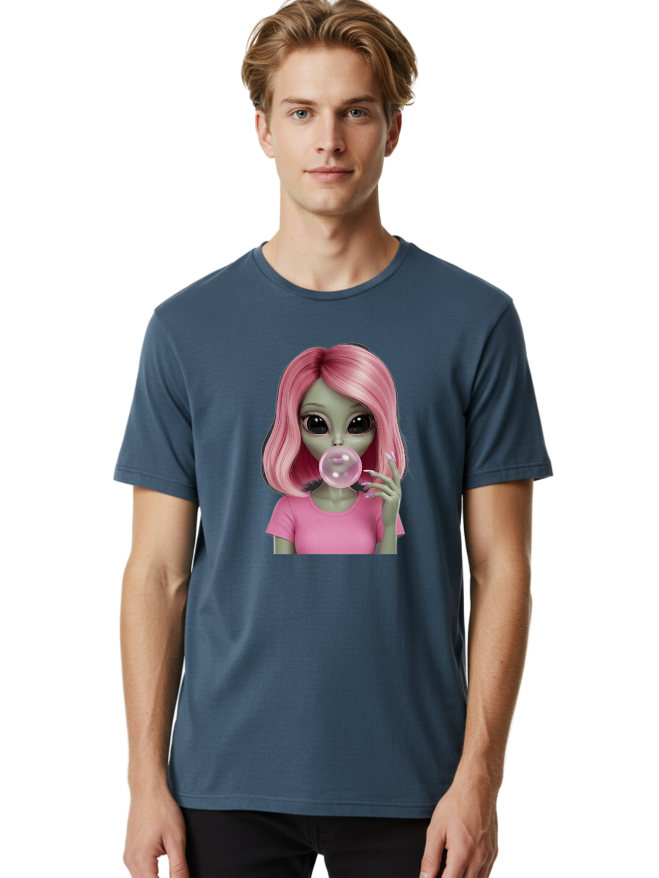 Zombie-Girl-Bubblegum Men'S Graphic Tee, 100% Cotton, Comfortable Casual Summer Wear, Machine Washable, Vintage Camera, Old Camera, Antique Camera, Black Camera, Classic Photography, Photography Equipment, Nostalgic Device, Film Camera, Bal647