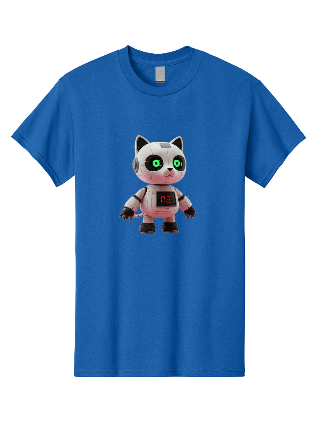 7-88-Robot-Cat Men'S Graphic Tee, 100% Cotton, Comfortable Casual Summer Wear, Machine Washable, Vintage Camera, Old Camera, Antique Camera, Black Camera, Classic Photography, Photography Equipment, Nostalgic Device, Film Camera, Camera Art Bal651