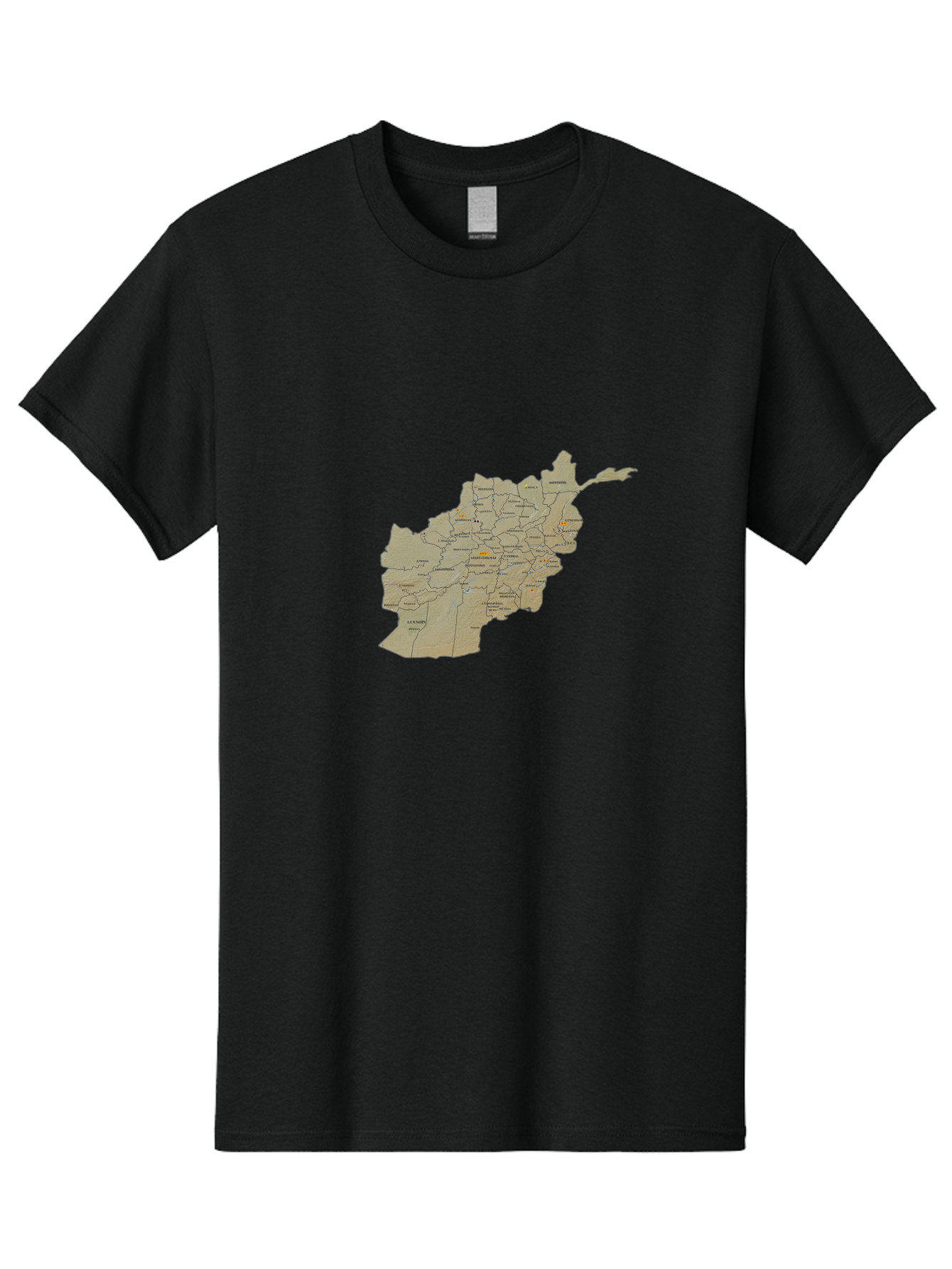 Afghanistan-Map-1 Men'S Graphic Tee, 100% Cotton, Comfortable Casual Summer Wear, Machine Washable, Vintage Camera, Old Camera, Antique Camera, Black Camera, Classic Photography, Photography Equipment, Nostalgic Device, Film Camera, Camera Art Bal656