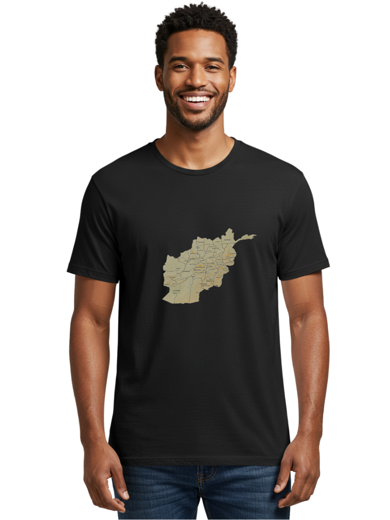 Afghanistan-Map-1 Men'S Graphic Tee, 100% Cotton, Comfortable Casual Summer Wear, Machine Washable, Vintage Camera, Old Camera, Antique Camera, Black Camera, Classic Photography, Photography Equipment, Nostalgic Device, Film Camera, Camera Art Bal656