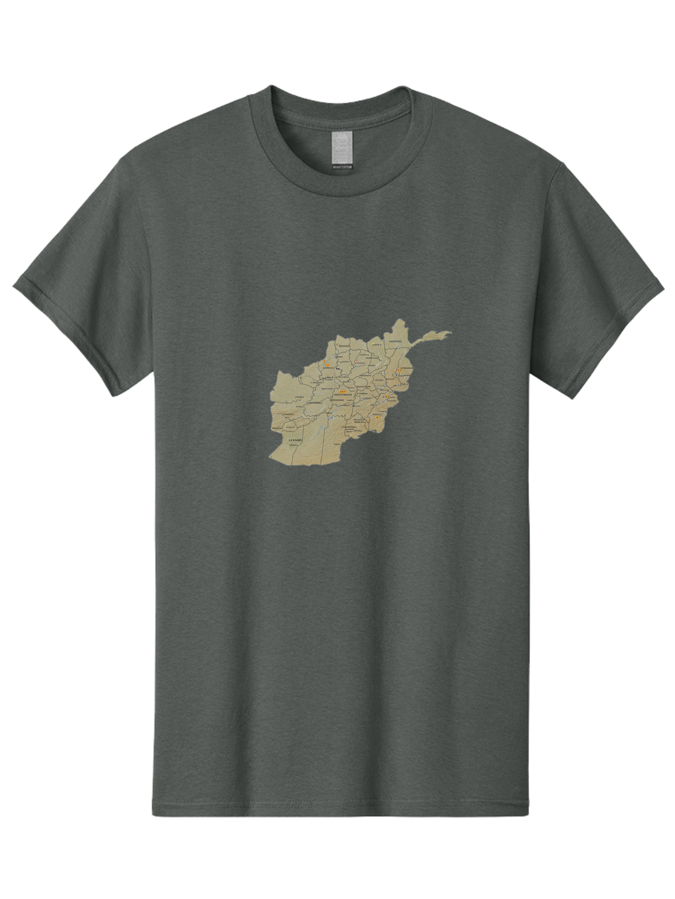 Afghanistan-Map-1 Men'S Graphic Tee, 100% Cotton, Comfortable Casual Summer Wear, Machine Washable, Vintage Camera, Old Camera, Antique Camera, Black Camera, Classic Photography, Photography Equipment, Nostalgic Device, Film Camera, Camera Art Bal656