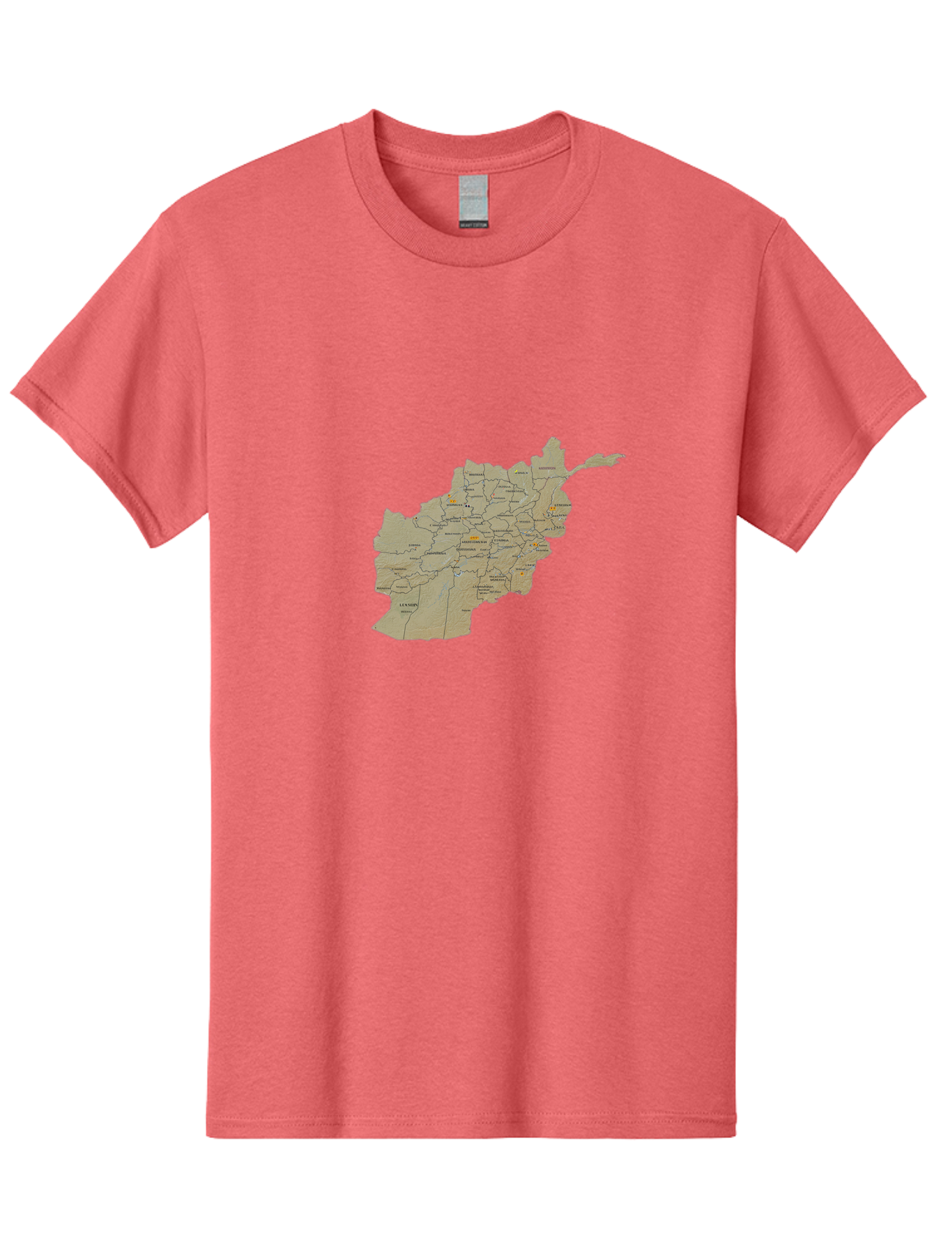 Afghanistan-Map-1 Men'S Graphic Tee, 100% Cotton, Comfortable Casual Summer Wear, Machine Washable, Vintage Camera, Old Camera, Antique Camera, Black Camera, Classic Photography, Photography Equipment, Nostalgic Device, Film Camera, Camera Art Bal656