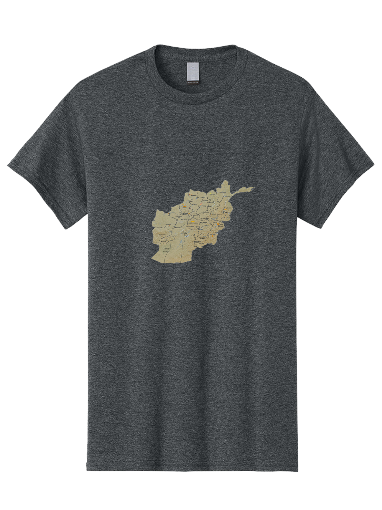 Afghanistan-Map-1 Men'S Graphic Tee, 100% Cotton, Comfortable Casual Summer Wear, Machine Washable, Vintage Camera, Old Camera, Antique Camera, Black Camera, Classic Photography, Photography Equipment, Nostalgic Device, Film Camera, Camera Art Bal656