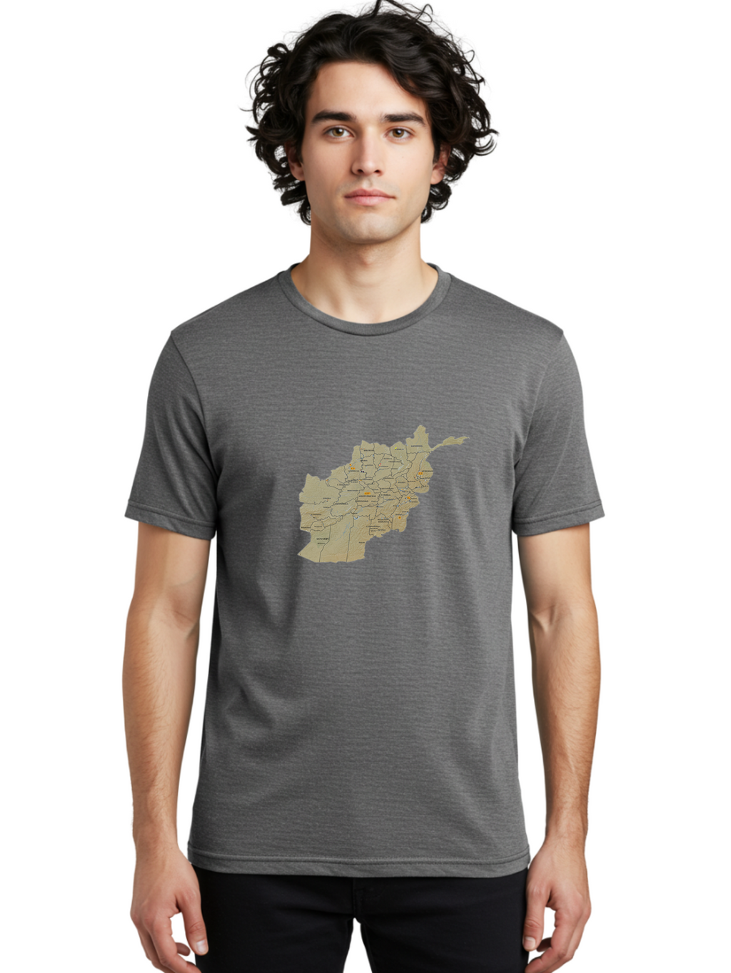 Afghanistan-Map-1 Men'S Graphic Tee, 100% Cotton, Comfortable Casual Summer Wear, Machine Washable, Vintage Camera, Old Camera, Antique Camera, Black Camera, Classic Photography, Photography Equipment, Nostalgic Device, Film Camera, Camera Art Bal656