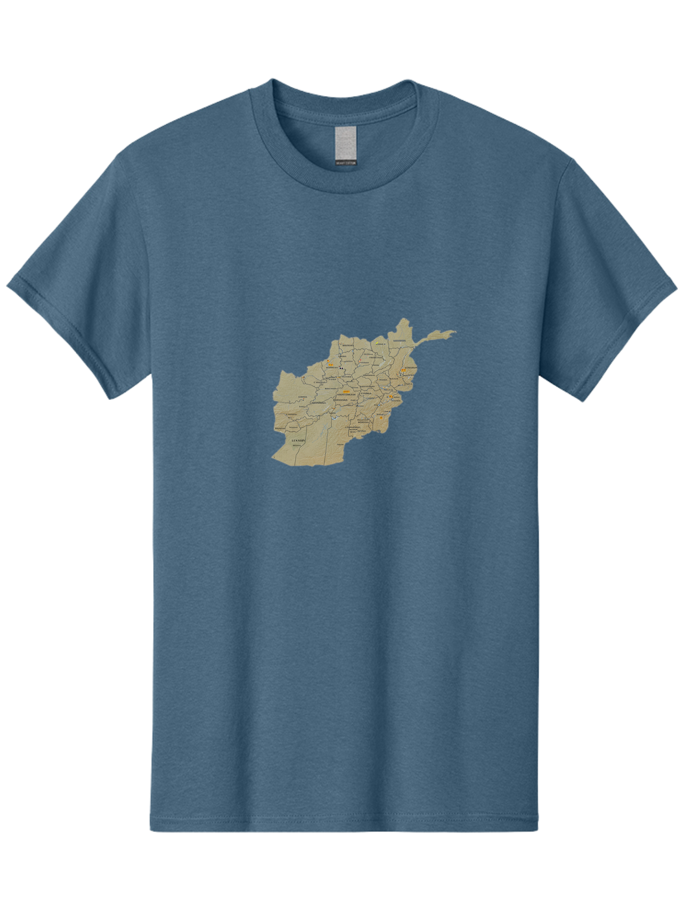Afghanistan-Map-1 Men'S Graphic Tee, 100% Cotton, Comfortable Casual Summer Wear, Machine Washable, Vintage Camera, Old Camera, Antique Camera, Black Camera, Classic Photography, Photography Equipment, Nostalgic Device, Film Camera, Camera Art Bal656