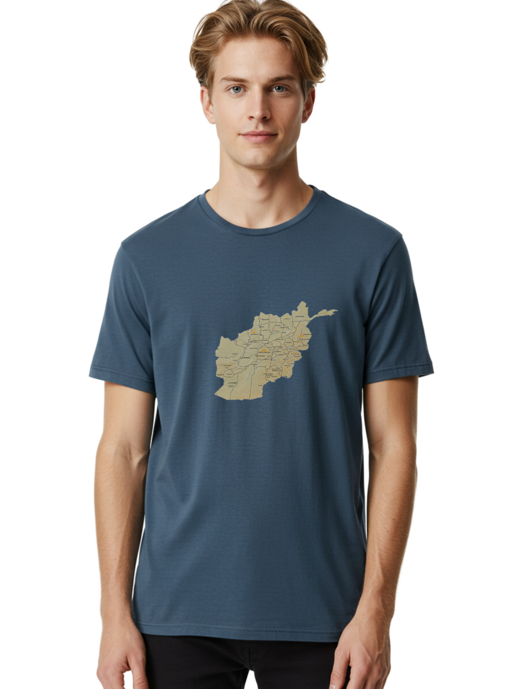 Afghanistan-Map-1 Men'S Graphic Tee, 100% Cotton, Comfortable Casual Summer Wear, Machine Washable, Vintage Camera, Old Camera, Antique Camera, Black Camera, Classic Photography, Photography Equipment, Nostalgic Device, Film Camera, Camera Art Bal656