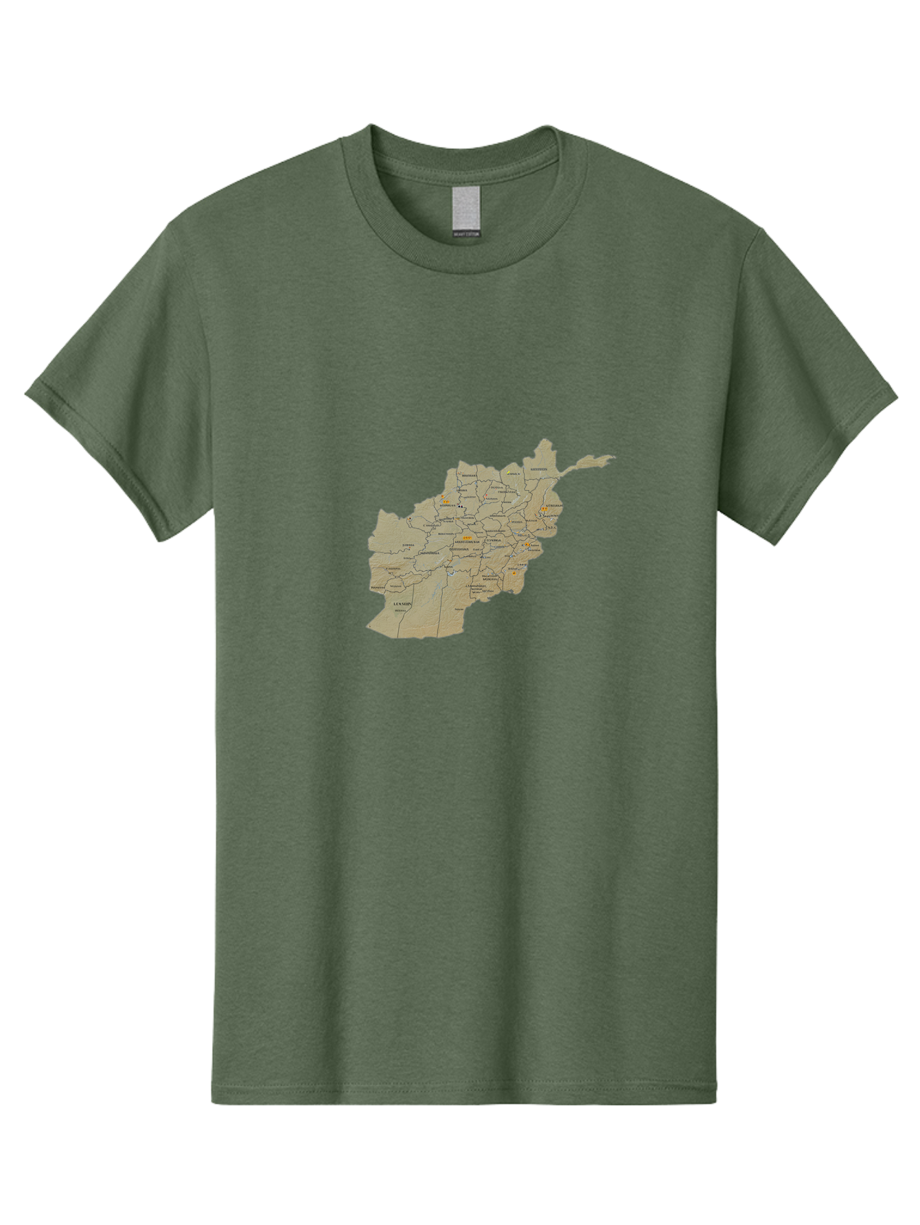 Afghanistan-Map-1 Men'S Graphic Tee, 100% Cotton, Comfortable Casual Summer Wear, Machine Washable, Vintage Camera, Old Camera, Antique Camera, Black Camera, Classic Photography, Photography Equipment, Nostalgic Device, Film Camera, Camera Art Bal656
