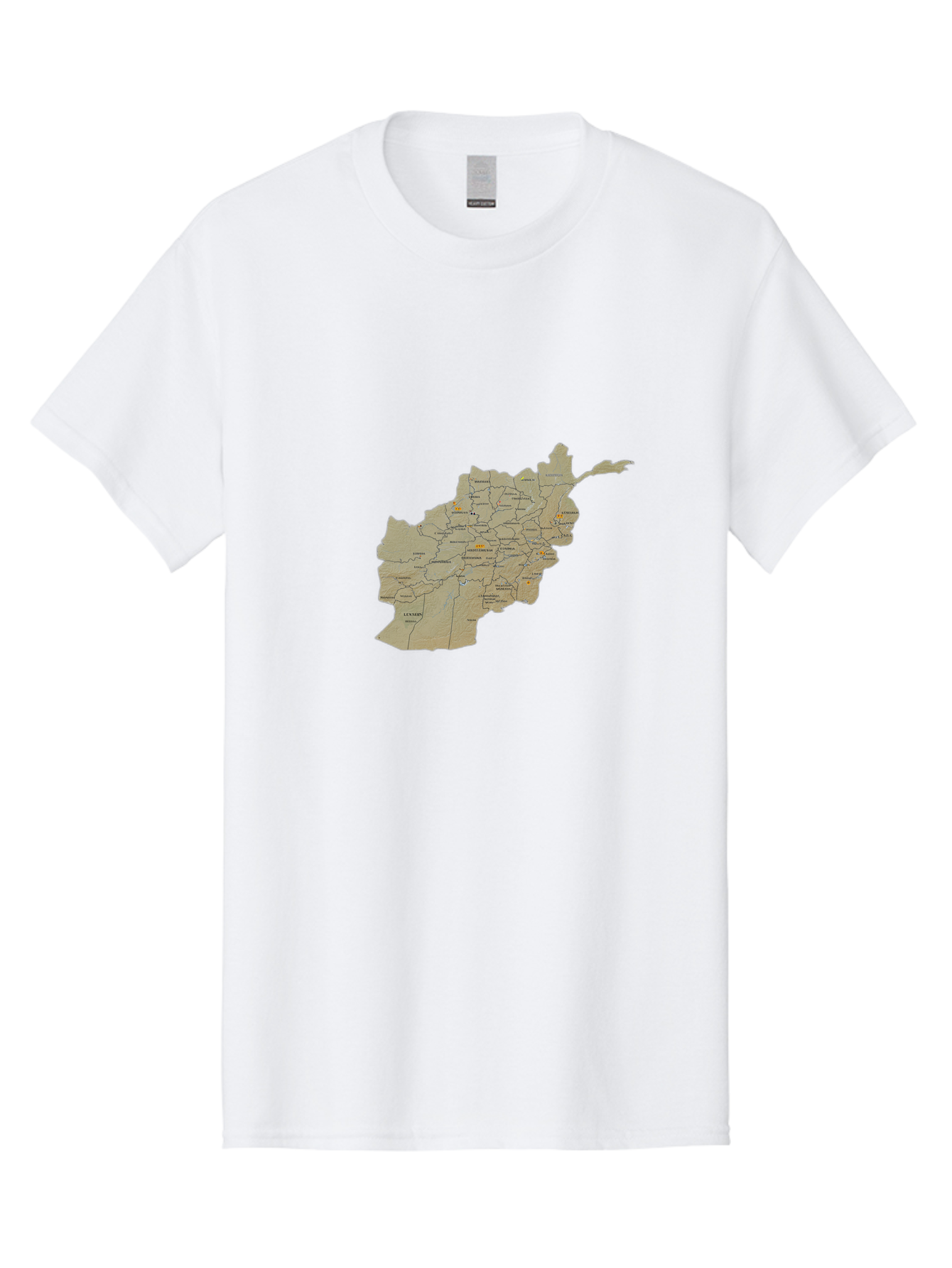 Afghanistan-Map-1 Men'S Graphic Tee, 100% Cotton, Comfortable Casual Summer Wear, Machine Washable, Vintage Camera, Old Camera, Antique Camera, Black Camera, Classic Photography, Photography Equipment, Nostalgic Device, Film Camera, Camera Art Bal656