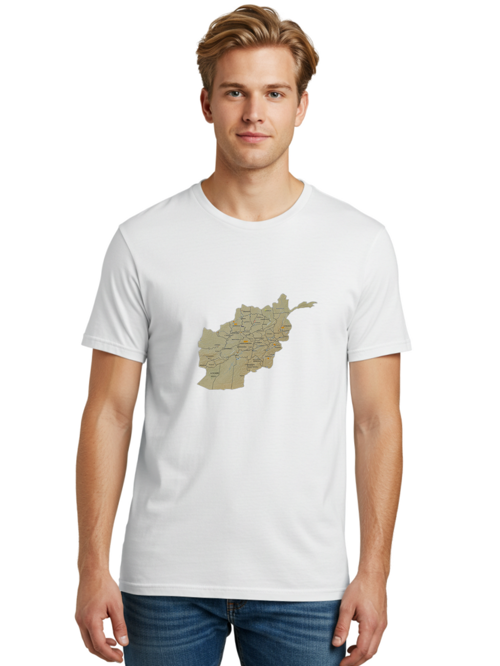 Afghanistan-Map-1 Men'S Graphic Tee, 100% Cotton, Comfortable Casual Summer Wear, Machine Washable, Vintage Camera, Old Camera, Antique Camera, Black Camera, Classic Photography, Photography Equipment, Nostalgic Device, Film Camera, Camera Art Bal656