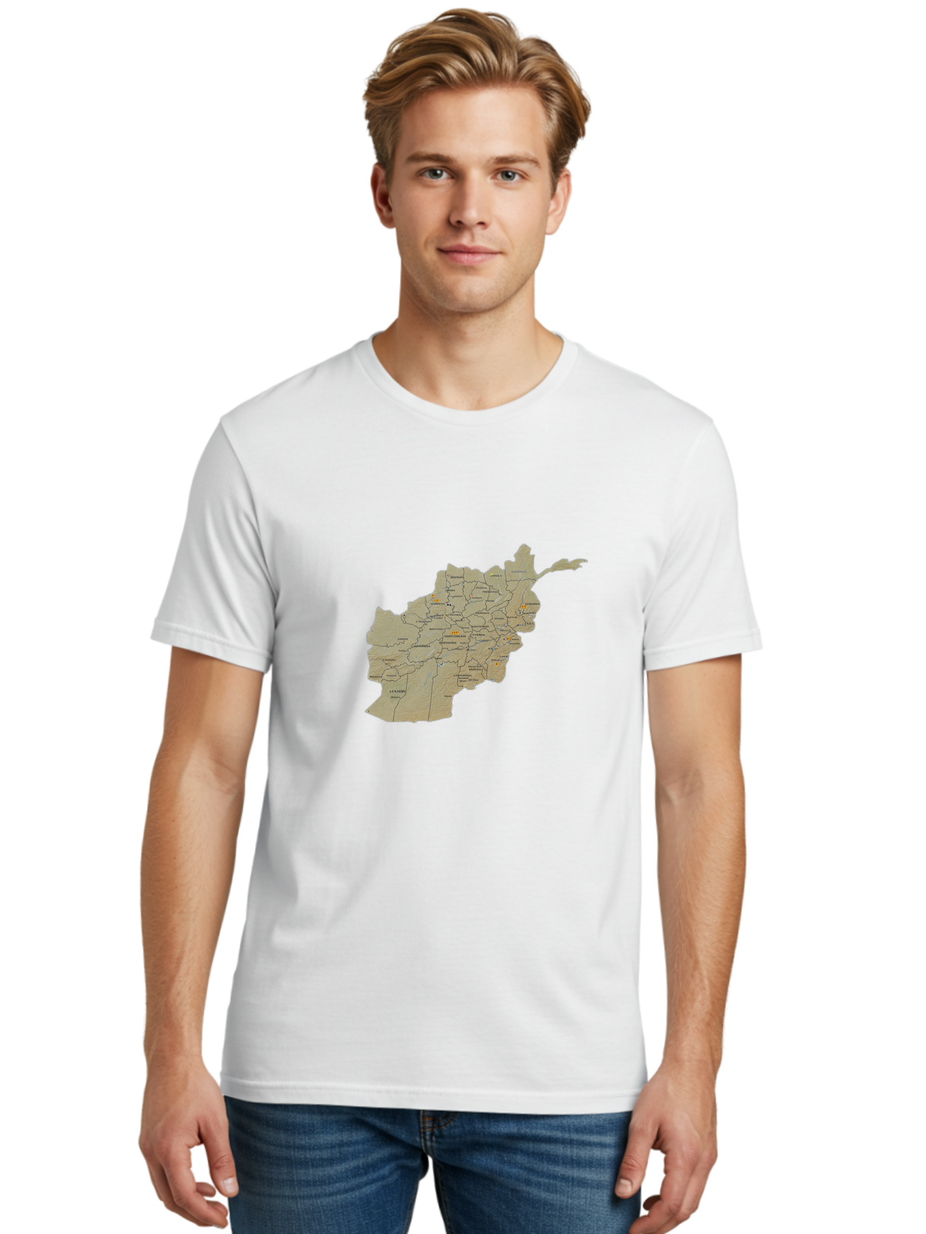 Afghanistan-Map-1 Men'S Graphic Tee, 100% Cotton, Comfortable Casual Summer Wear, Machine Washable, Vintage Camera, Old Camera, Antique Camera, Black Camera, Classic Photography, Photography Equipment, Nostalgic Device, Film Camera, Camera Art Bal656