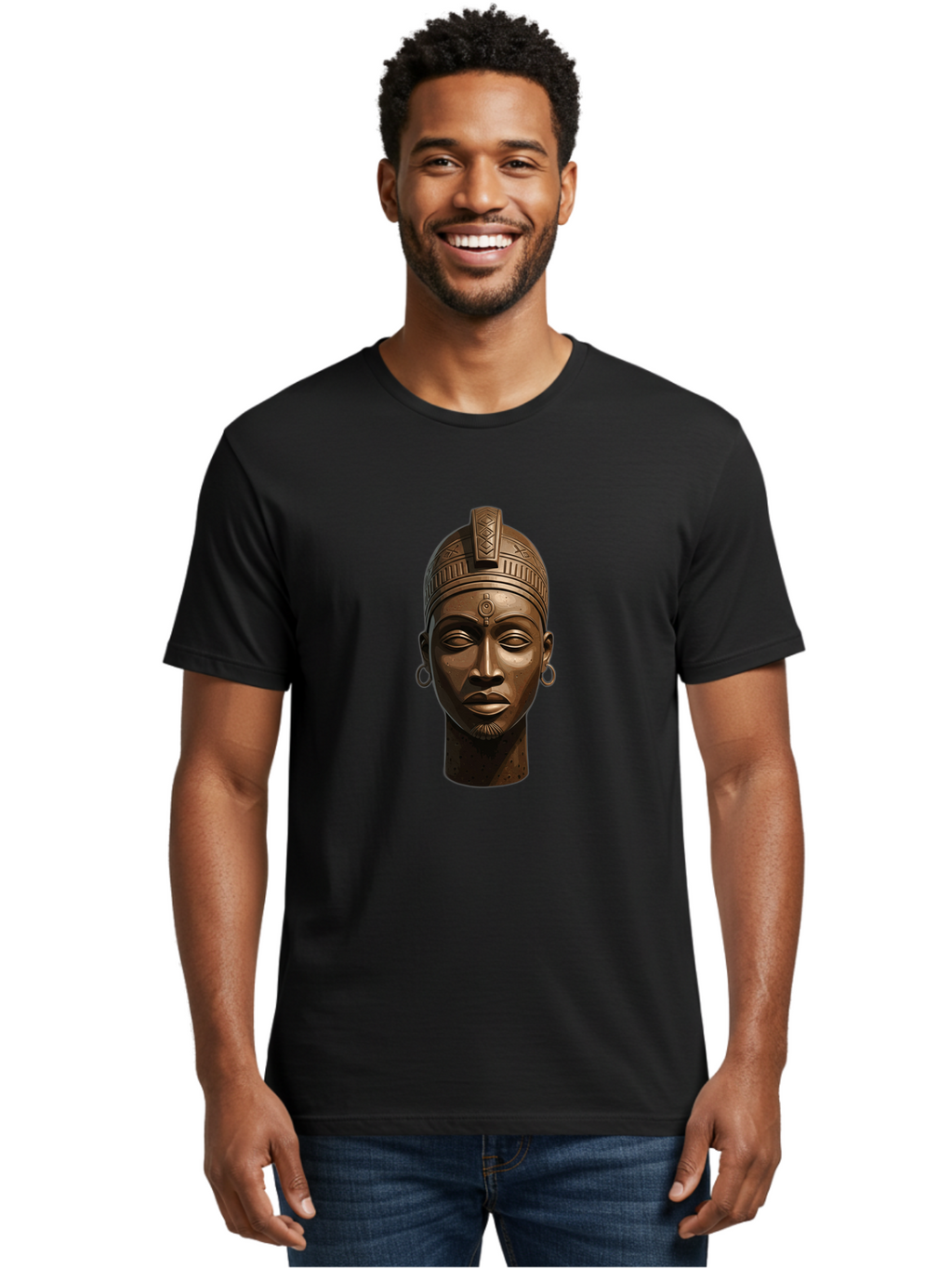 African-Bust Men'S Graphic Tee, 100% Cotton, Comfortable Casual Summer Wear, Machine Washable, Vintage Camera, Old Camera, Antique Camera, Black Camera, Classic Photography, Photography Equipment, Nostalgic Device, Film Camera, Camera Art Bal658