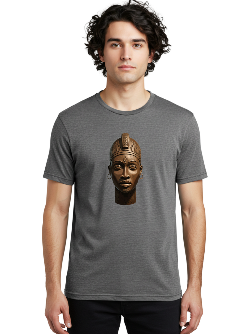 African-Bust Men'S Graphic Tee, 100% Cotton, Comfortable Casual Summer Wear, Machine Washable, Vintage Camera, Old Camera, Antique Camera, Black Camera, Classic Photography, Photography Equipment, Nostalgic Device, Film Camera, Camera Art Bal658