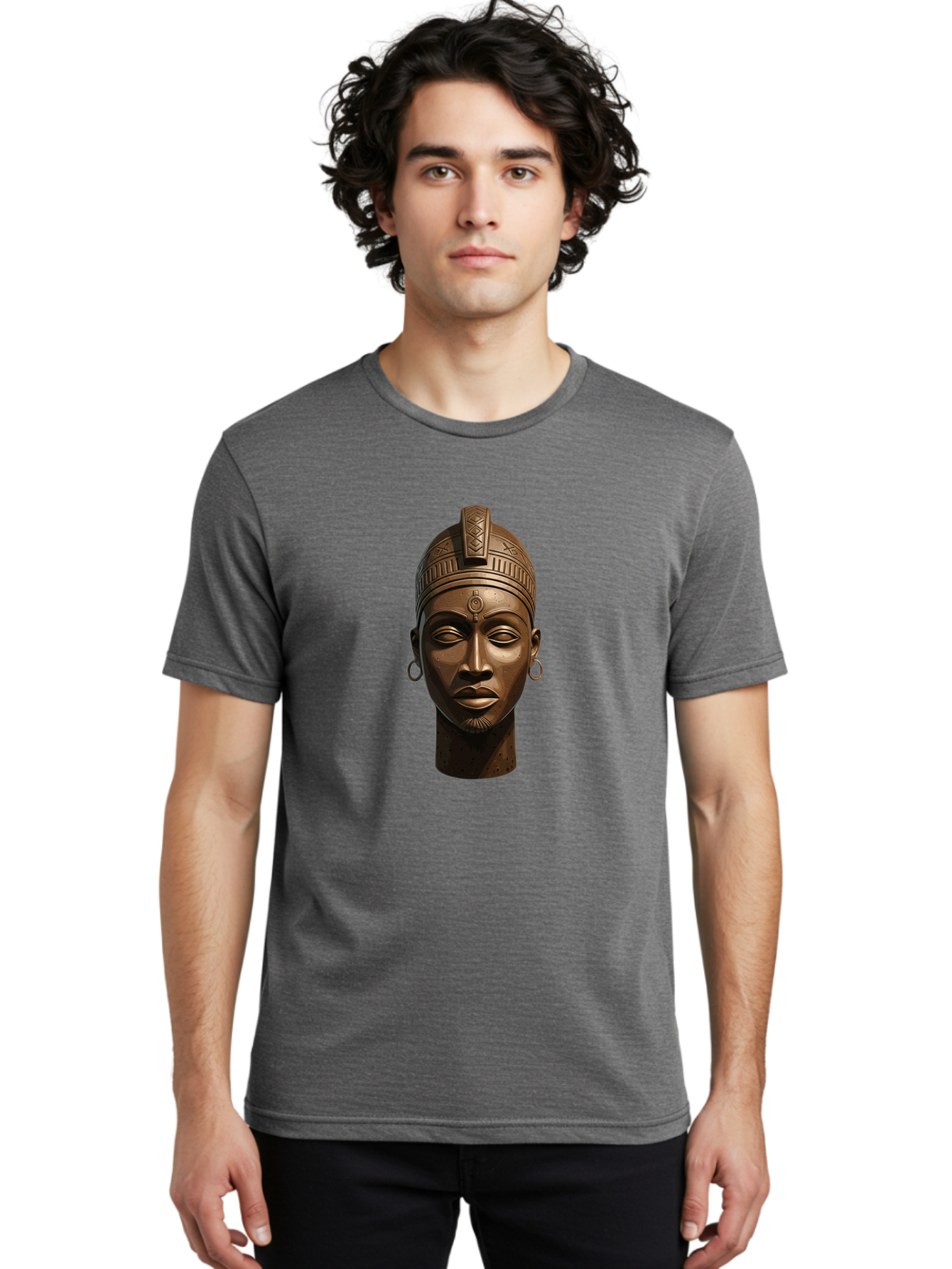 African-Bust Men'S Graphic Tee, 100% Cotton, Comfortable Casual Summer Wear, Machine Washable, Vintage Camera, Old Camera, Antique Camera, Black Camera, Classic Photography, Photography Equipment, Nostalgic Device, Film Camera, Camera Art Bal658