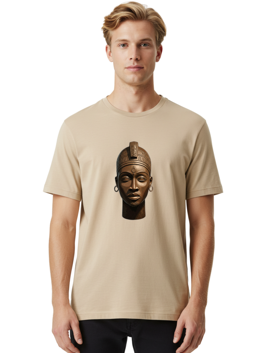 African-Bust Men'S Graphic Tee, 100% Cotton, Comfortable Casual Summer Wear, Machine Washable, Vintage Camera, Old Camera, Antique Camera, Black Camera, Classic Photography, Photography Equipment, Nostalgic Device, Film Camera, Camera Art Bal658