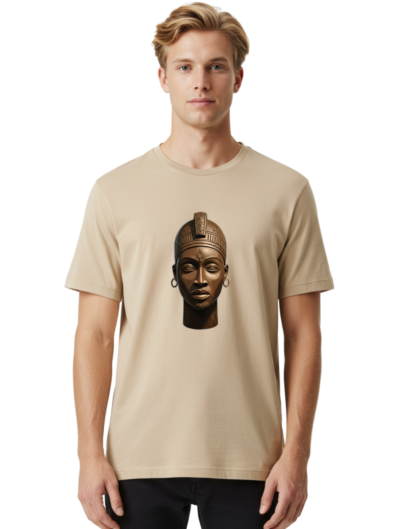 African-Bust Men'S Graphic Tee, 100% Cotton, Comfortable Casual Summer Wear, Machine Washable, Vintage Camera, Old Camera, Antique Camera, Black Camera, Classic Photography, Photography Equipment, Nostalgic Device, Film Camera, Camera Art Bal658