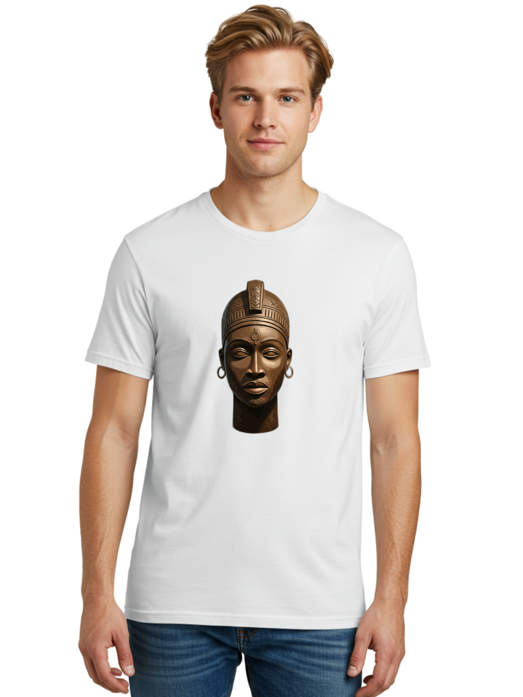 African-Bust Men'S Graphic Tee, 100% Cotton, Comfortable Casual Summer Wear, Machine Washable, Vintage Camera, Old Camera, Antique Camera, Black Camera, Classic Photography, Photography Equipment, Nostalgic Device, Film Camera, Camera Art Bal658