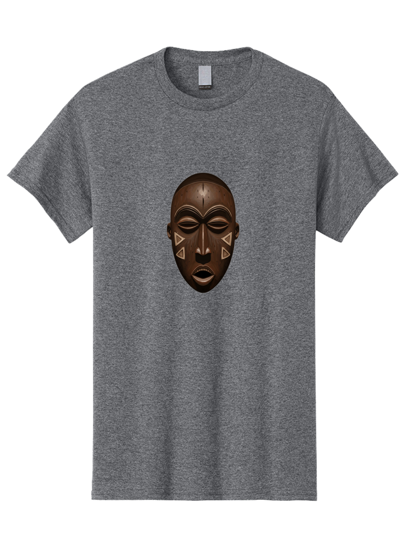 African-Mask-1 Men'S Graphic Tee, 100% Cotton, Comfortable Casual Summer Wear, Machine Washable, Vintage Camera, Old Camera, Antique Camera, Black Camera, Classic Photography, Photography Equipment, Nostalgic Device, Film Camera, Camera Art Bal659