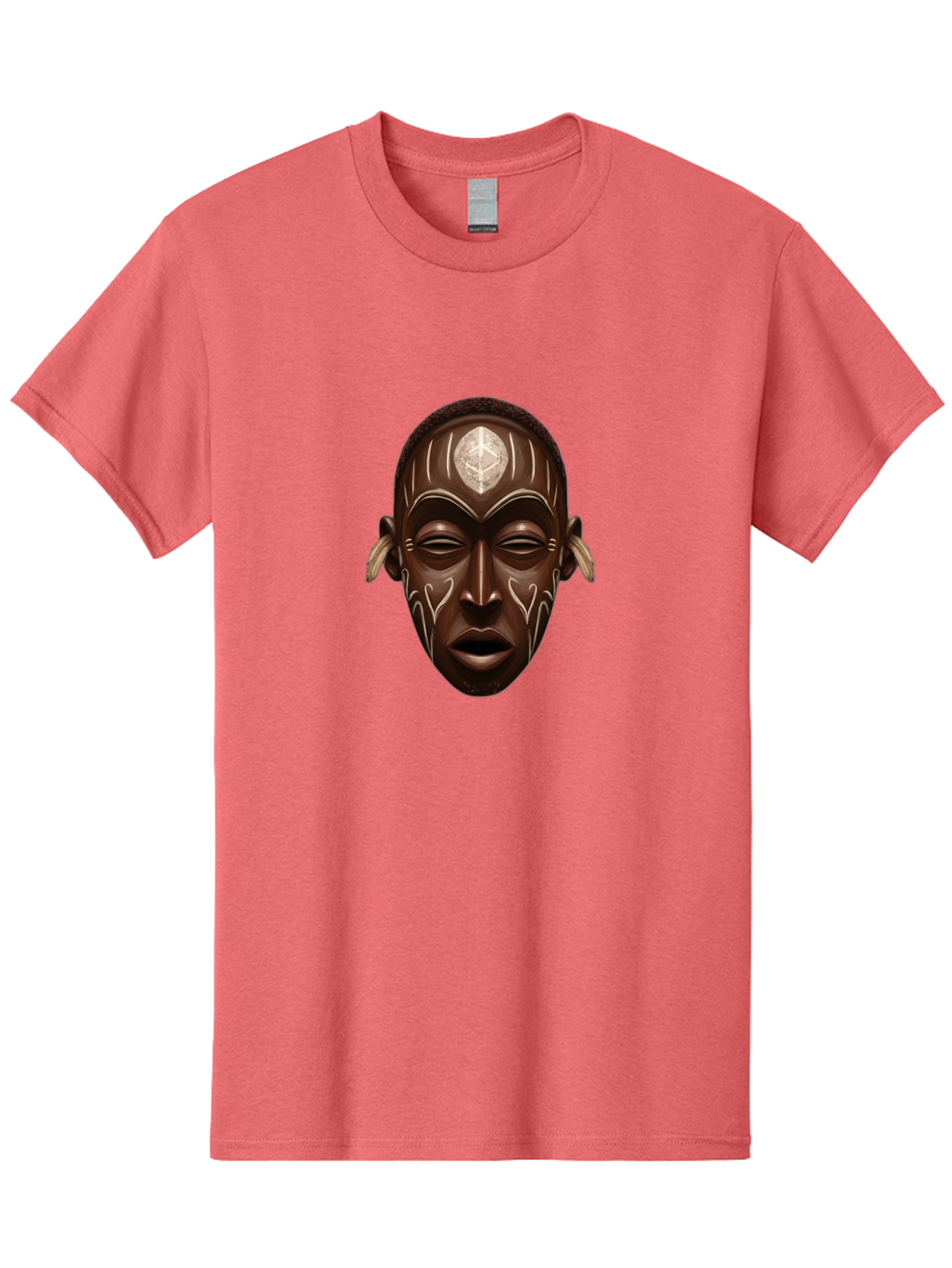 African-Mask-2 Men'S Graphic Tee, 100% Cotton, Comfortable Casual Summer Wear, Machine Washable, Vintage Camera, Old Camera, Antique Camera, Black Camera, Classic Photography, Photography Equipment, Nostalgic Device, Film Camera, Camera Art Bal660