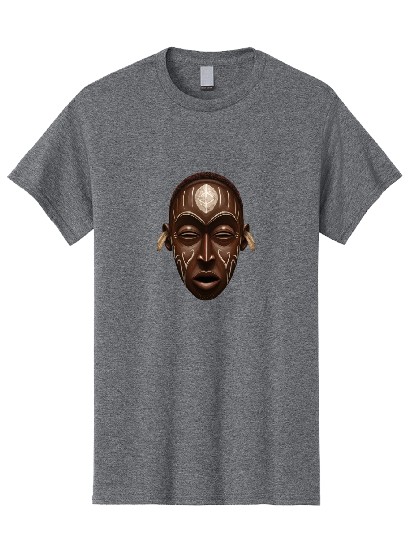 African-Mask-2 Men'S Graphic Tee, 100% Cotton, Comfortable Casual Summer Wear, Machine Washable, Vintage Camera, Old Camera, Antique Camera, Black Camera, Classic Photography, Photography Equipment, Nostalgic Device, Film Camera, Camera Art Bal660