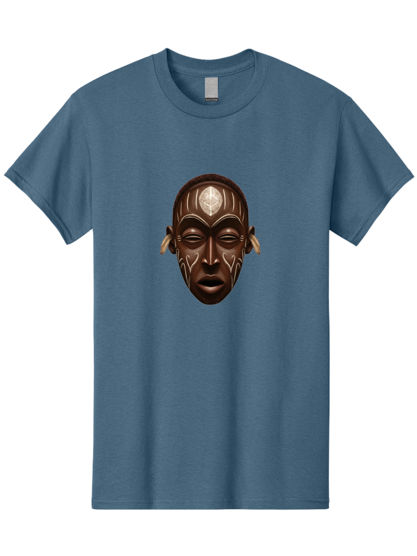 African-Mask-2 Men'S Graphic Tee, 100% Cotton, Comfortable Casual Summer Wear, Machine Washable, Vintage Camera, Old Camera, Antique Camera, Black Camera, Classic Photography, Photography Equipment, Nostalgic Device, Film Camera, Camera Art Bal660