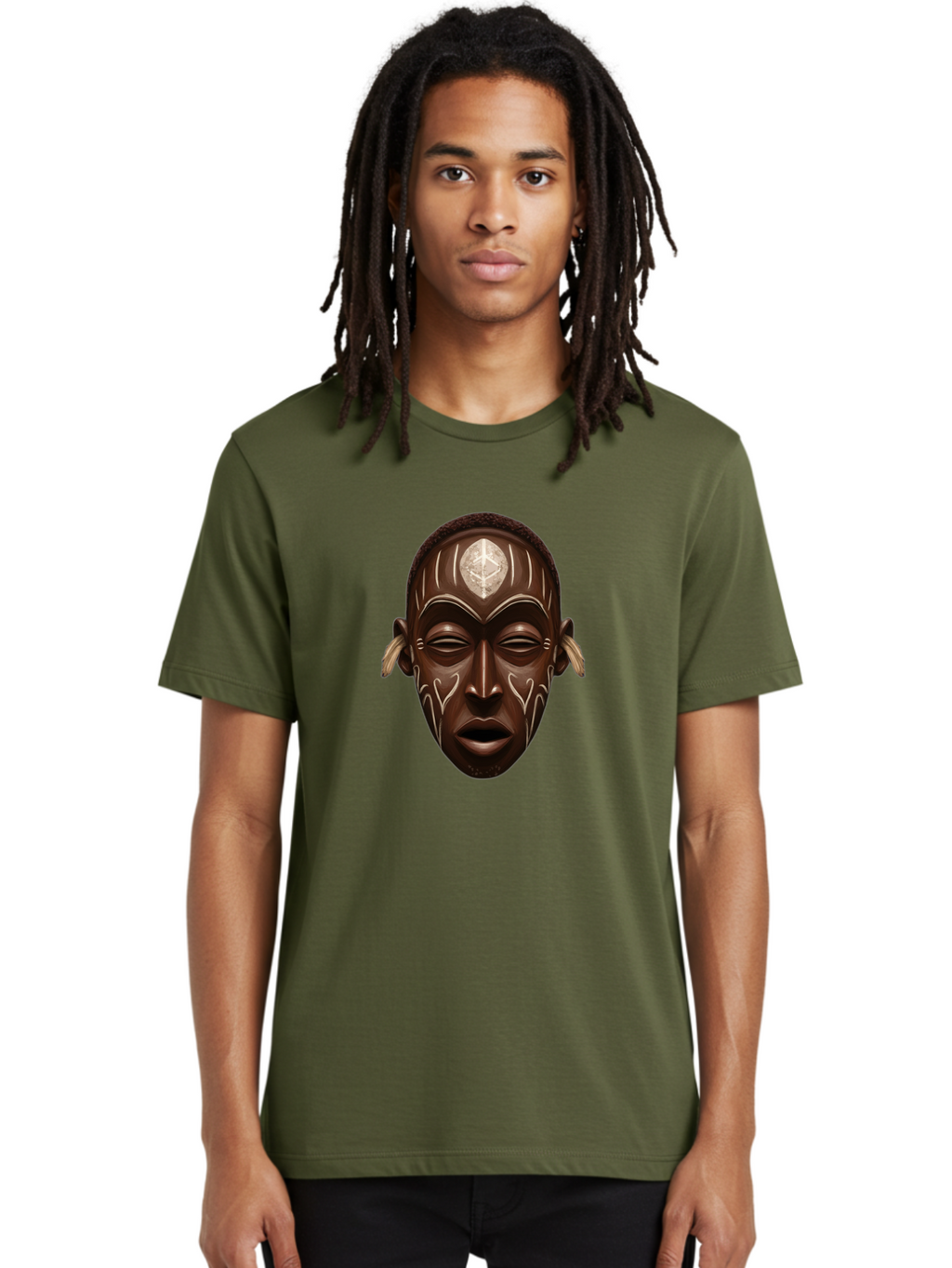 African-Mask-2 Men'S Graphic Tee, 100% Cotton, Comfortable Casual Summer Wear, Machine Washable, Vintage Camera, Old Camera, Antique Camera, Black Camera, Classic Photography, Photography Equipment, Nostalgic Device, Film Camera, Camera Art Bal660