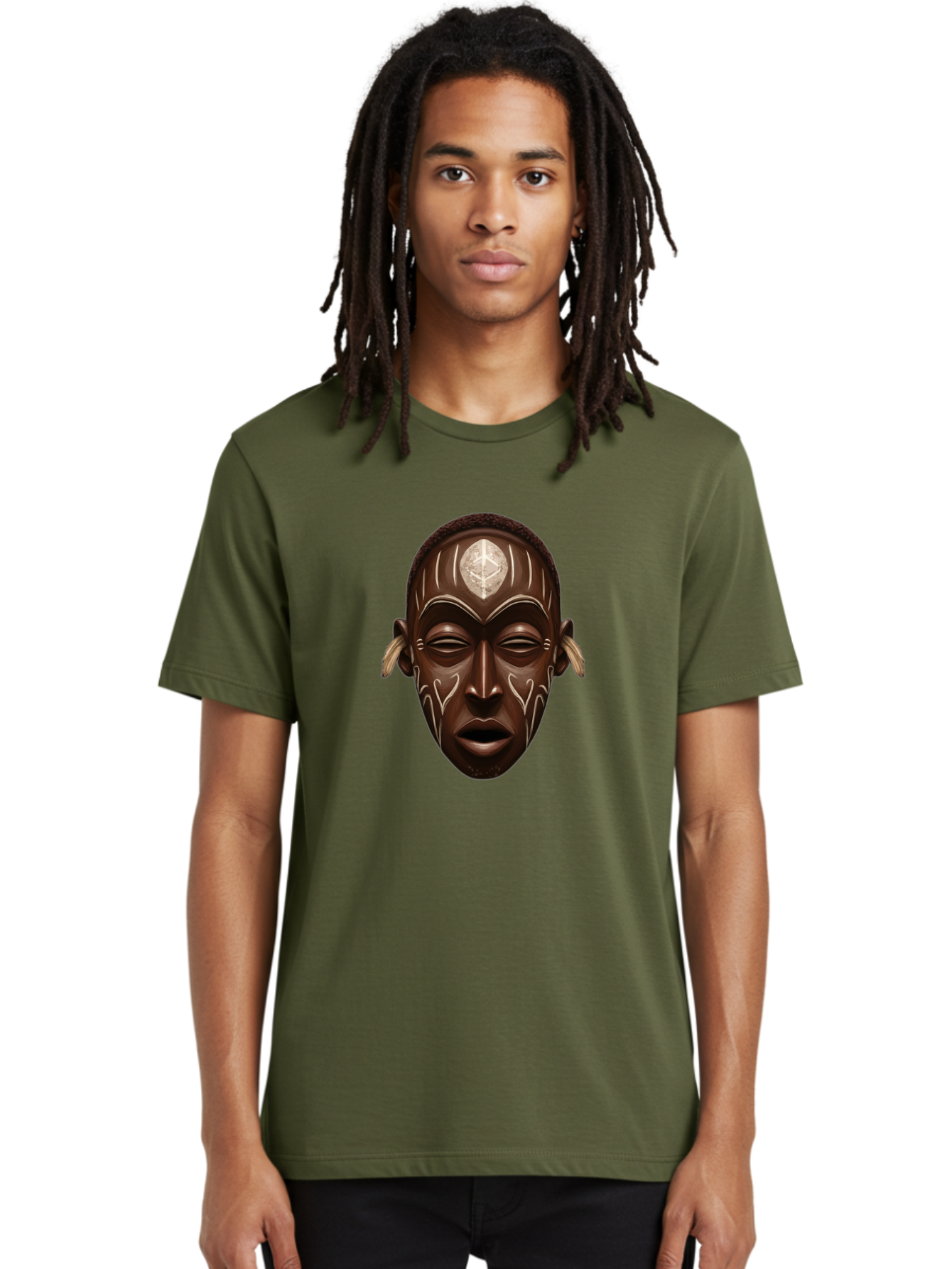 African-Mask-2 Men'S Graphic Tee, 100% Cotton, Comfortable Casual Summer Wear, Machine Washable, Vintage Camera, Old Camera, Antique Camera, Black Camera, Classic Photography, Photography Equipment, Nostalgic Device, Film Camera, Camera Art Bal660