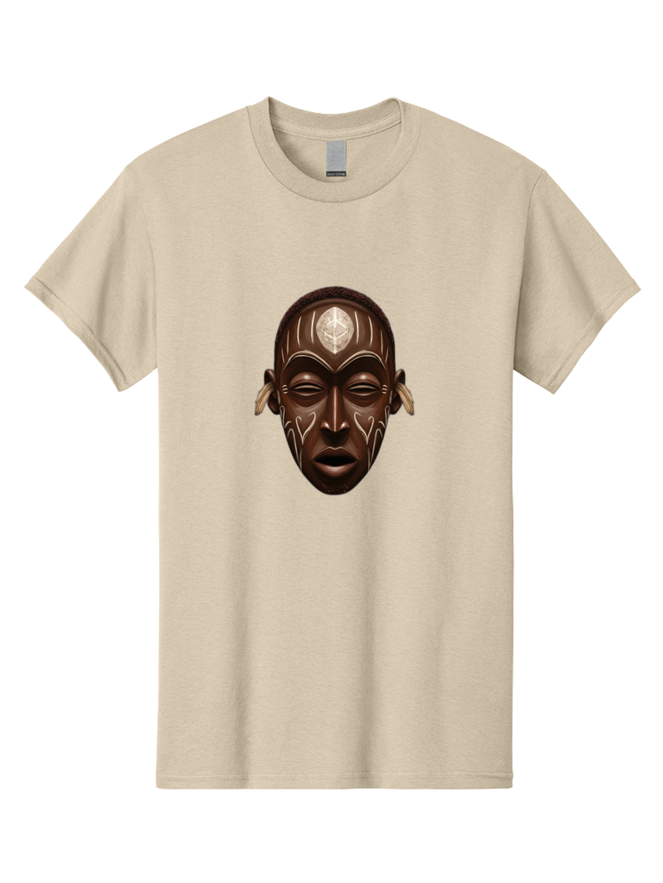African-Mask-2 Men'S Graphic Tee, 100% Cotton, Comfortable Casual Summer Wear, Machine Washable, Vintage Camera, Old Camera, Antique Camera, Black Camera, Classic Photography, Photography Equipment, Nostalgic Device, Film Camera, Camera Art Bal660