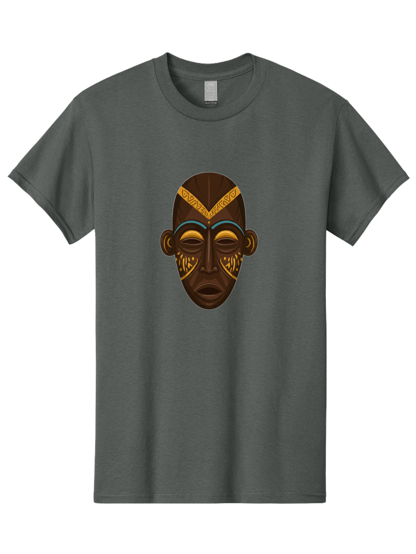 African-Mask Men'S Graphic Tee, 100% Cotton, Comfortable Casual Summer Wear, Machine Washable, Vintage Camera, Old Camera, Antique Camera, Black Camera, Classic Photography, Photography Equipment, Nostalgic Device, Film Camera, Camera Art Bal661